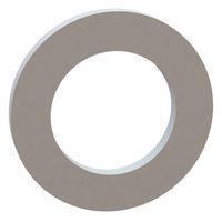 Essentra Components 17W09378 Flat Washer Flat Washer, .580 ID, .937 OD, .082 Thick, Natural, Nylon