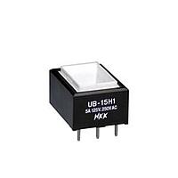 NKK Switches UB15RKW035D Sealed RECT SPDT ON(ON) PC AMBER LED BODY ONLY