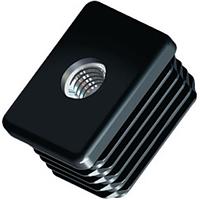 Essentra Components 498608 Conduit Fittings & Accessories 60X30mm SQUARE GLIDE w/8 THREADED INSRT 1.0-1.5mm