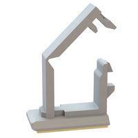 Essentra Components 22AWC438469 Wire Saddle Wire Saddle, Adhesive, .438x.469 Inside