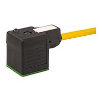 Murrelektronik 7000-18041-0160300 Sensor Cables / Actuator Cables MSUD VALVE PLUG FORM A 18MM, PVC 3X0.75 YELLOW, 3m