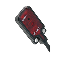 OMRON E3T-FD14 2M Ultracompact, Ultrathin Photoelectric Sensor with Built-in Amplifier (5-30 mm, Diffuse reflective, PNP, Dark-ON)