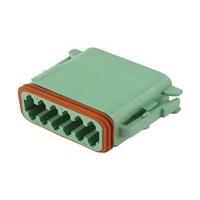 DEUTSCH - TE Connectivity DT06-12SC-C015 12-Way 12P PLUG, C015 MOD C Key, Green