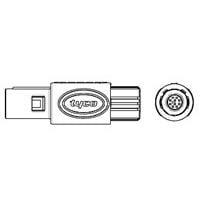 Raychem - TE Connectivity 5-1877848-8 Connectors Asy Plg 10P 80 D Key Col 5.3-6.5 Gry Grn
