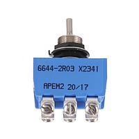 APEM 66442R03X2341 Toggle Switches DP On-On-On QC