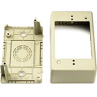 HellermannTyton TSRPI-JB2 Wire Ducting & Raceways Single Gang Junction Box, 2.0" Deep, PVC, Ivory, 1/bg