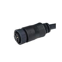 Amphenol LTW DCD-12AFDM-LL7A04 Sensor Cables / Actuator Cables Ceres, Large Size, Plastic, 20A+5A, 12 pins, Female Connector, Female (Power) + Male (Signal) Contact, Straight, 2 Points Lock, Overmolded, Length 4000mm, IP67