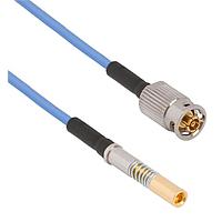 Amphenol SV Microwave FQSMPM-047-S16DSMPS-060 RF Cable Assemblies SMPM F QB to SMPS (Size 16) 6"Cable