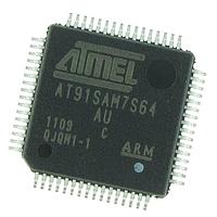 Microchip Technology AT91SAM7S64C-AU MCUs 64K Flash SRAM 16K ARM based MCU