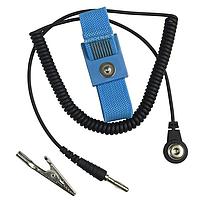 SCS ECWS61M-1 Adjustable Wrist Strap, Adjustable, Fabric, Blue, 6' Cord
