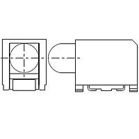 Dialight 591-2404-013F LED Circuit Board Indicators Yellow 587nm 14mcd 2mA