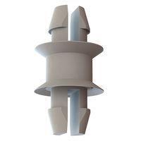 Essentra Components 27DMSP00125 PCB Support, Two Prong PCB Support, Locking, .125/.125 Hole, .125 Spacer