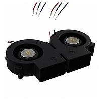 Delta Electronics, Inc. SFB0412VH-F00 Blowers DC Blower, 195.2x108.6x33mm, 12VDC, Ball Bearing, 3-Lead Wires, Tachometer