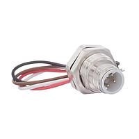 AMP Connectors - TE Connectivity 1-2823589-3 Sensor Cables / Actuator Cables M12 D-CODE 4,MALE REAR PANEL MOUNT