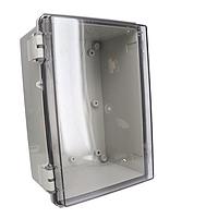 Bud Industries NBF-32218 Industrial Enclosures NEMA Enclosure ABS Poly Blend with Clear Polycarbonate Door (12 X 8 X 6.4 In)