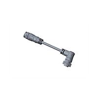 Amphenol LTW AB-BD05HL-BDBR-QD003 Sensor Cables / Actuator Cables X-Lok, Standard Size, Plastic, 5A, 05 pins, Male Connector, Female Contact, Right Angle-to-Straight, Push Lock, Overmolded Double Ended, Length 3000mm, IP68
