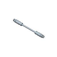 Amphenol LTW M8AS04ML-ASML-SD004 Sensor Cables / Actuator Cables Guided M8 Circular Metric Connector, Metal, 3A, 04 pins, Male Connector, Male Contact, Straight-to-Straight, Screw Thread, Overmolded Double Ended, Length 4000mm, IP67 Mated