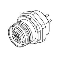 Molex 1204040016 Sensor Cables / Actuator Cables REC U12 4P AC FE PG9 FM SOL BRASS NI