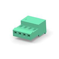 AMP Connectors - TE Connectivity 3-641193-4 Receptacle Housing 04P MTA100 CONN ASSY GRN LF