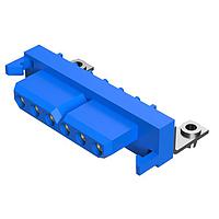 Amphenol Positronic PLA06F4BN0A1/AA Connectors Power Connector - 1 Row, 6 size 16 contacts, Socket (Female), Right Angle Solder