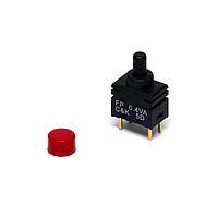 C&K FP11SPC1B1TP03 Sealed UPRIGHT MOUNTING W/ RED CAP