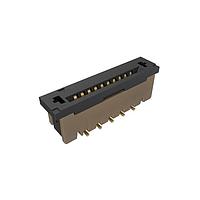 Amphenol FCI SFW10S-2STAE1LF Board Mount 1.00mm Flex Connector, SFW Straight series, 10 Position, Top Entry Surface Mount, ZIF, Gold plating