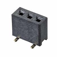 Harwin M50-3140345 Receptacle 3 WAY SIL VERT SMT SKT