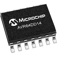 Microchip Technology AVR64DD14T-I/SL MCUs 64KB, 8KB RAM, 14p, 24MHz, MVIO, 12b ADC, ZCD, DAC, 2xUART, SPI, TWI, T&R