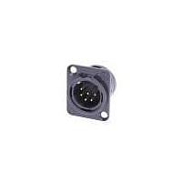 NEUTRIK NC6MD-L-B-1 Receptacles 6P M RECEPT DL1 SER SODR CUPS BLK/GOLD