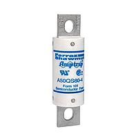 Mersen A50QS80-4 High Speed Fuse Fuse,Fast Acting,No Blown Indicator,Bolt-In,200kA AC,87kA DC,500VAC/DC,80A