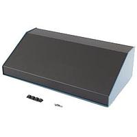 Hammond Manufacturing 1456PG4BKBU Sloped 30 Degree Slope Alum 7.2x4x14" Black/Blue