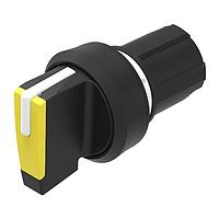 EAO 45-2828.1C40.001 Switch Actuators Selector switch actuator 2 positions yellow 0-main 90? short lever front/housing plastic