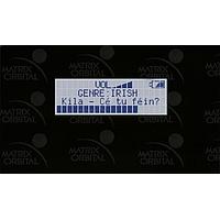 Matrix Orbital BLC2041-BK-USB-GW PC Bay Inserts, LCD Characters L.Blu Txt G/W B/G No Key w/ Black Bkt