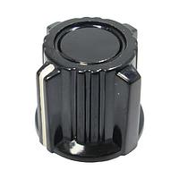 Shin Chin PN-36/6.4 Pointer/Selector Black Knob Black .90D X .71H