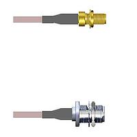 Amphenol Custom Cable Q-2X021000R108i RF Cable Assemblies SMA-SJB/N-SJB G316D 108I