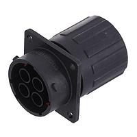 Amphenol SINE Systems RTS016N4SHEC03 Connectors Sq Flg Rcpt w endcap 4 POS SZ 16 Socket