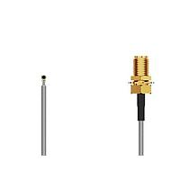 GCT (Global Connector Technology) CAB556RF-0200-A-1 RF Cable Assemblies I-Pex MHF42SMA R Mted BHJck, L=200mm 1.13mm cable blk 6GHZ