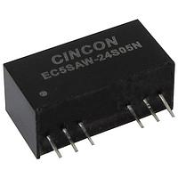 Cincon EC5SAW-24S15N Isolated 10W 9-36Vi 15Vo 666mA SIP8