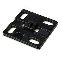 HellermannTyton 161-64013 Screw-Hole Mounting Base Helawrap, Mounting Base with Adhesive, HWBASEA, PA66HIRHS, Black, 50/pkg