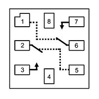 Fairchild FSA1258L8X Analog Switch ICs Low RON Low Voltage Dual SPST Analog