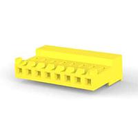 AMP Connectors - TE Connectivity 3-643818-8 Receptacle Housing CLOSED WITH TABS 8P L.R. yellow 20 AWG