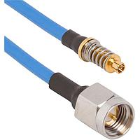 Amphenol SV Microwave 7032-6729-060 RF Cable Assemblies SMPM F VITA to SMA M Cbl Assy for .085Cbl