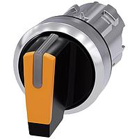 SIEMENS 3SU10522BM000AA0 Short Handle SEL SW, 3POS, MOM, SHORT HANDLE, AMB