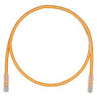 Panduit UTPK6A7MOR Cat 6a Keyed Copper Patch Cord, Cat 6A, Orange