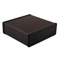 Hammond Manufacturing 1455T1602BK PC Board Alum w/Plastic Ends 6.3x6.3x2.1" Black