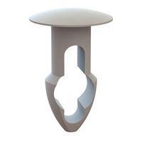 Essentra Components 27KY2500343 Keyhole Rivet Keyhole Rivet, .250 Hole, .343 Panel Thk