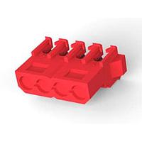 AMP Connectors - TE Connectivity 770156-2 Connector Assemblies 4 CKT IDC RED