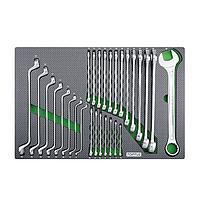 TOPTUL GED2818 Combination & Double Ring Wrench Set (28 pcs)