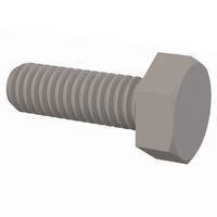 Essentra Components 50M040070J012 Machine Screw Hex Unslotted Bolt, M4 X .7 Thread, 12mm Lg