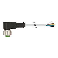Murrelektronik 7000-12361-2150500 Connectors M12 female 90 with cable, PVC 5x0.34 gy UL/CSA 5m